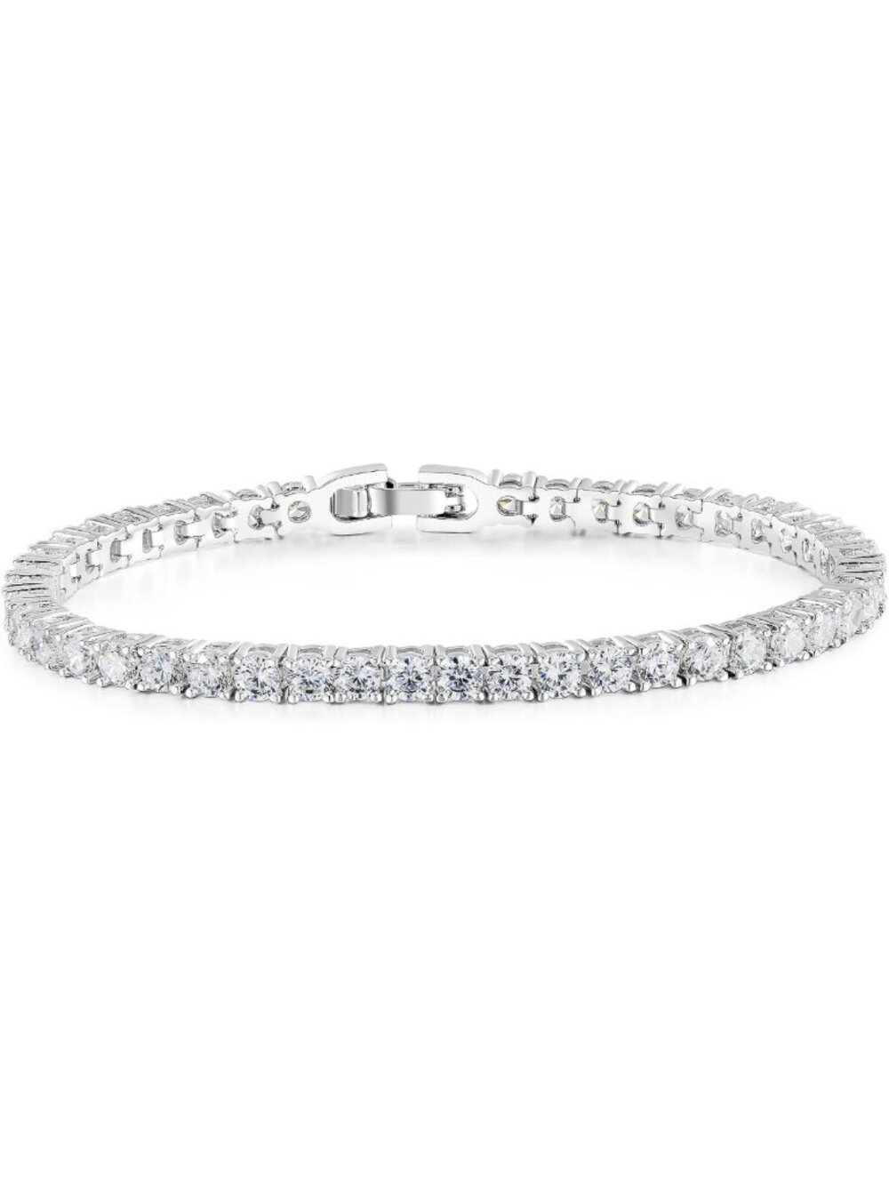 Classic 3MM Cubic Zirconia Tennis Bracelet for Small Wrist 6-7.5 inches - Unisex